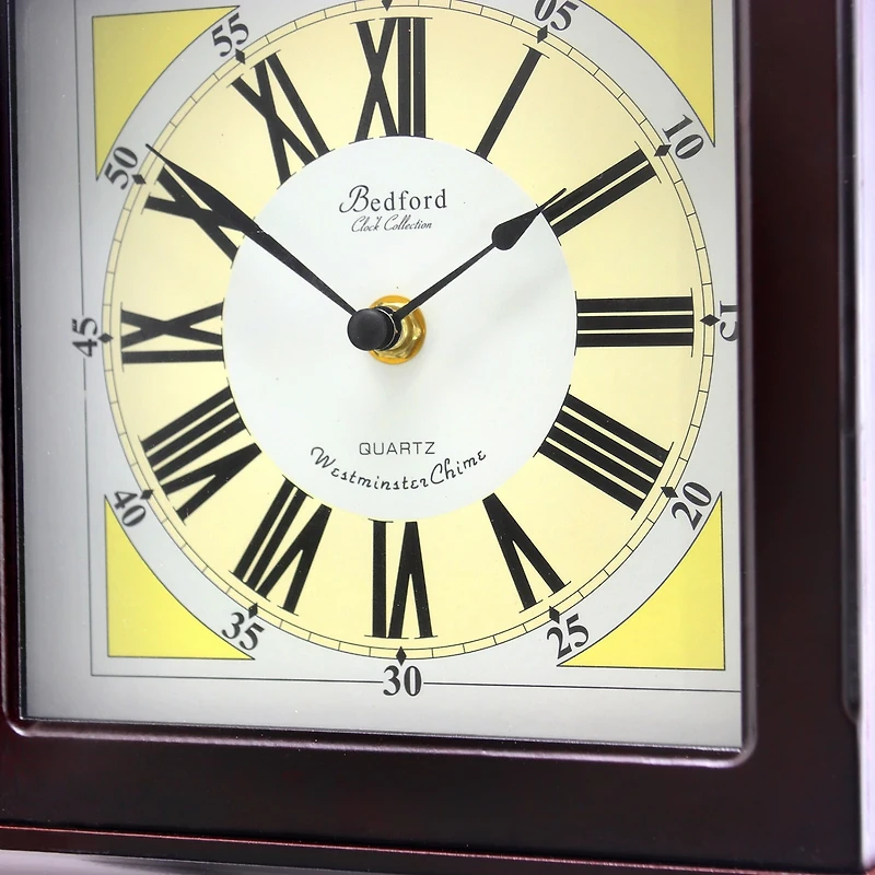 Bedford Clock Collection Redwood Oak Finish Wall Clock
