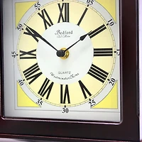 Bedford Clock Collection Redwood Oak Finish Wall Clock