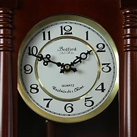 Bedford Clock Collection 27.5" Cherry Oak Wall Clock