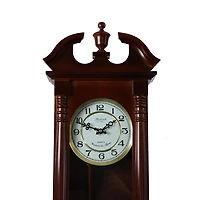 Bedford Clock Collection 27.5" Cherry Oak Wall Clock