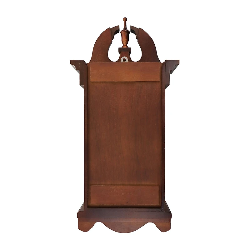 Bedford Clock Collection Delphine 27" Mahogany Chiming Pendulum Wall Clock