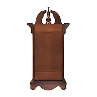 Bedford Clock Collection Delphine 27" Mahogany Chiming Pendulum Wall Clock