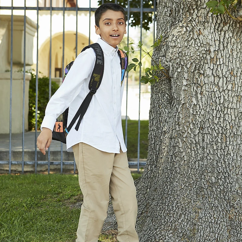 IZOD Little & Big Boys Button Down Collar Long Sleeve Dress Shirt