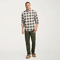 IZOD Stratton Mens Long Sleeve Stretch Fabric Classic Fit Flannel Shirt