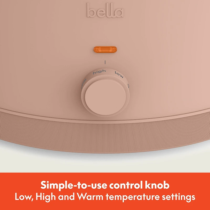 bella 6Qt Manual Slow Cooker, Fits-anywhere™ kitchenware
