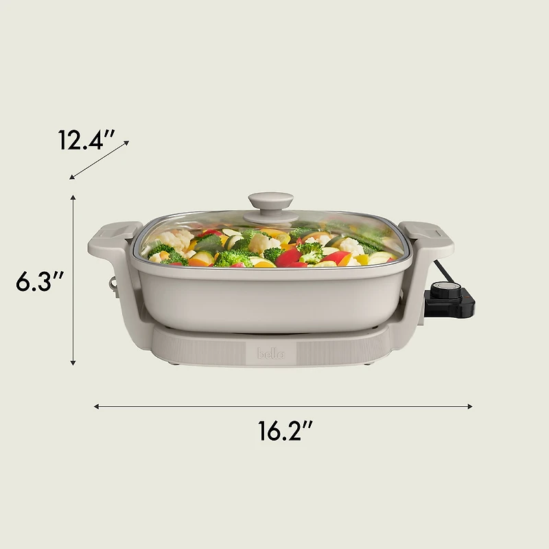 bella Make & Take Electric Skillet, Fits-anywhere™ kitchenware