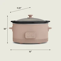 bella 6qt Programmable Slow Cooker, Fits-anywhere™ kitchenware