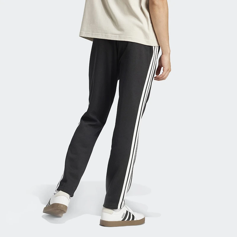 adidas 3 Stripe Mens Straight Mid Rise Regular Fit Fleece Sweatpant