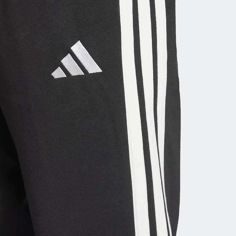 adidas 3 Stripe Mens Straight Mid Rise Regular Fit Fleece Sweatpant