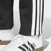 adidas 3 Stripe Mens Straight Mid Rise Regular Fit Fleece Sweatpant