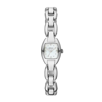 Relic® Layne Womens Silver-Tone & Crystal-Accent Square Watch ZR34279