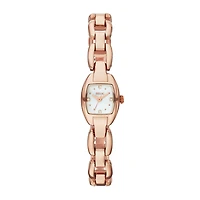 Relic® Layne Womens Rose-Tone & Crystal-Accent Square Watch ZR34281