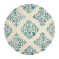 Safavieh Dip Dye Collection Durward Floral Round Area Rug