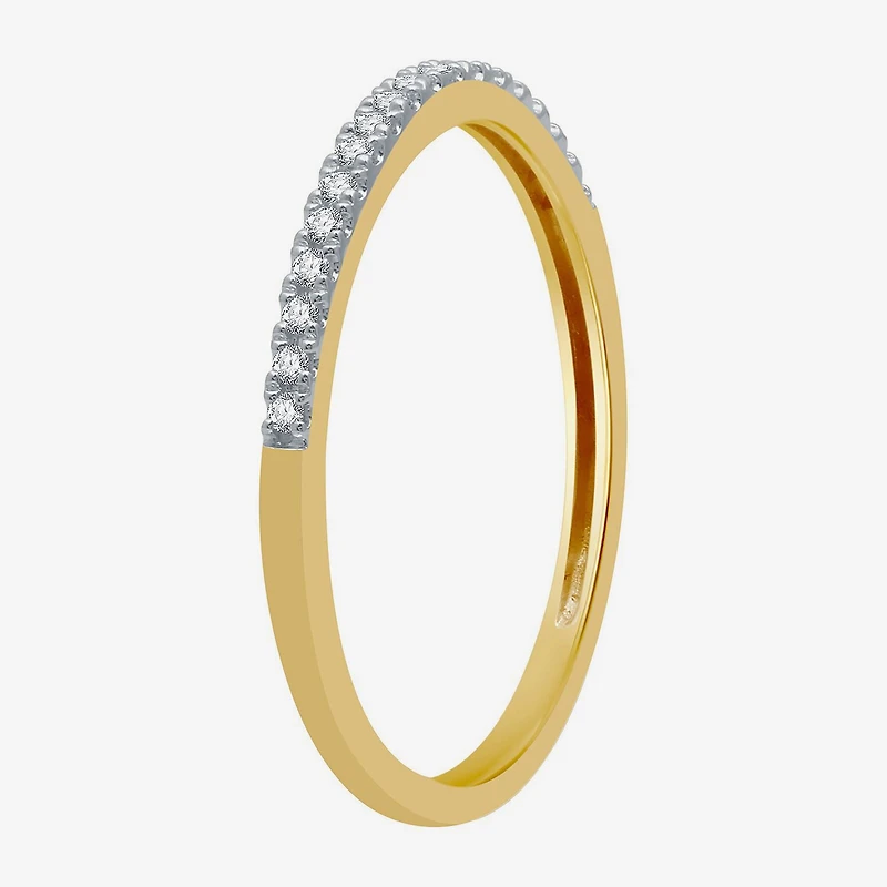 (H-I / I1) Womens 1 CT. T.W. Lab Grown White Diamond 10K Gold Cushion Side Stone Halo Bridal Set