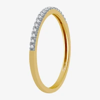 (H-I / I1) Womens 1 CT. T.W. Lab Grown White Diamond 10K Gold Cushion Side Stone Halo Bridal Set