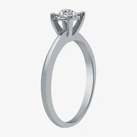 Women's 1/2 CT.T.W. Natural Diamond Round Solitaire Ring and Channel Band Bridal Set 10K Gold