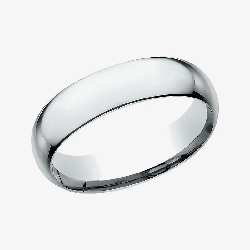 Mens 14K Yellow Gold 6MM Light Comfort-Fit Wedding Band