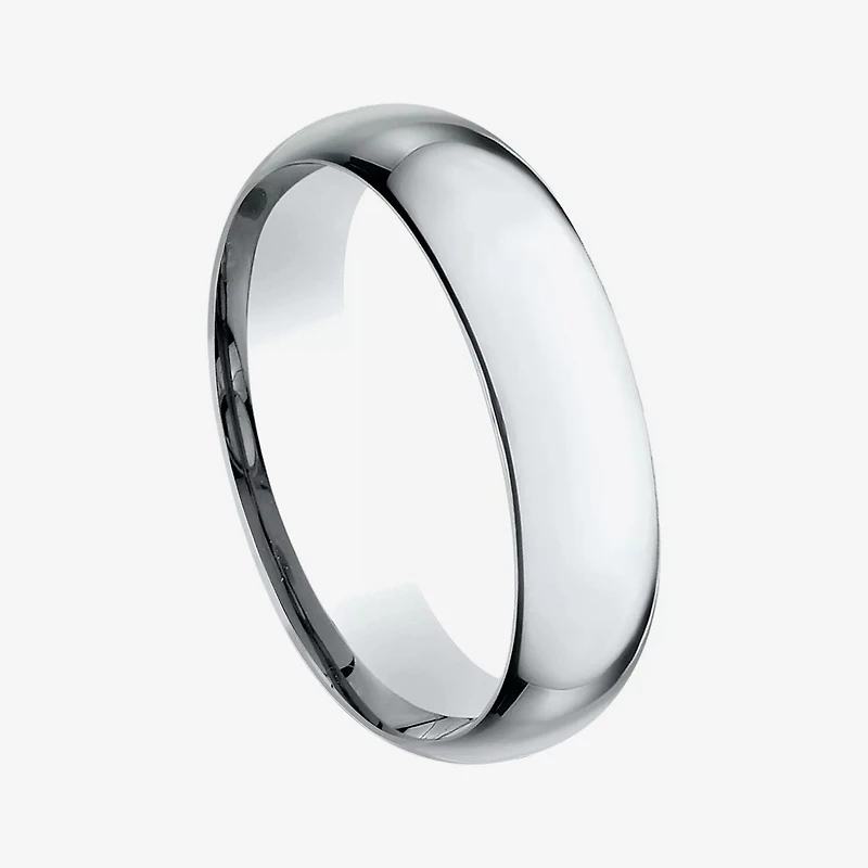 Mens 14K Yellow Gold 6MM Light Comfort-Fit Wedding Band
