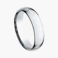 Mens 14K Yellow Gold 6MM Light Comfort-Fit Wedding Band