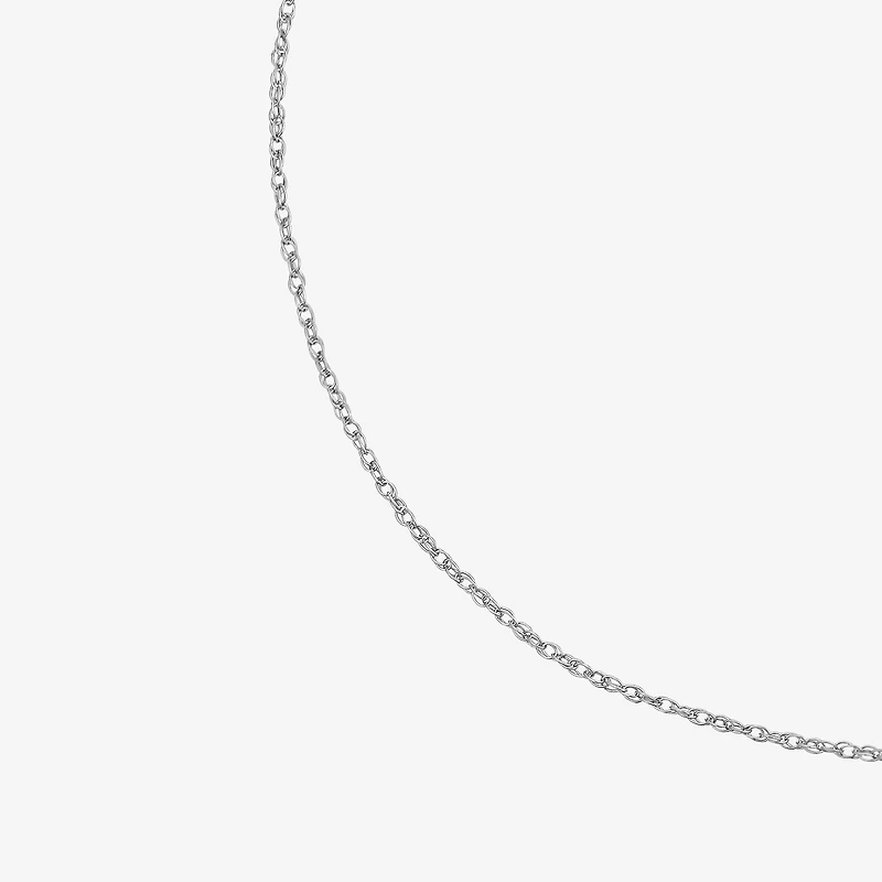 Diamonart "Mom" Womens White Cubic Zirconia Sterling Silver Heart 18 Inch Pendant Necklace