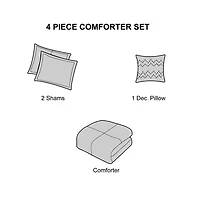 Stratford Park Macey 3pc 3-pc. Midweight Comforter Set