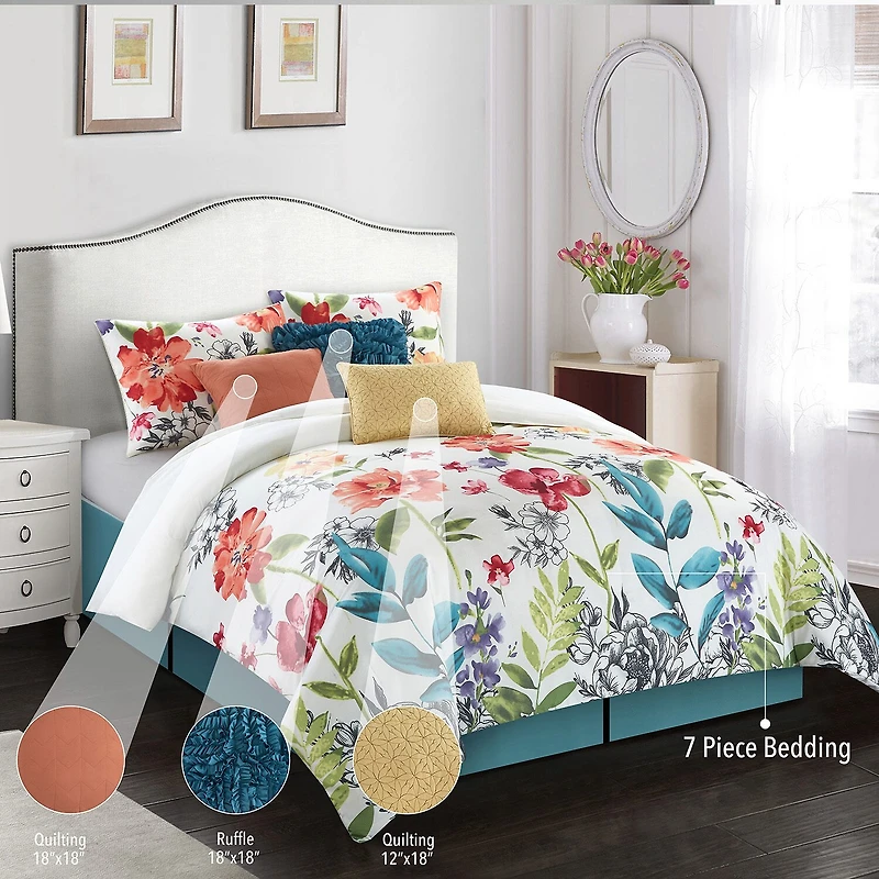 Stratford Park Aysha 7-pc. Complete Bedding Set with Sheets