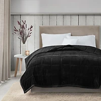Madison Park Campbell Reversible Plush To Microfiber Temperature Regulating Down Alternative Blanket