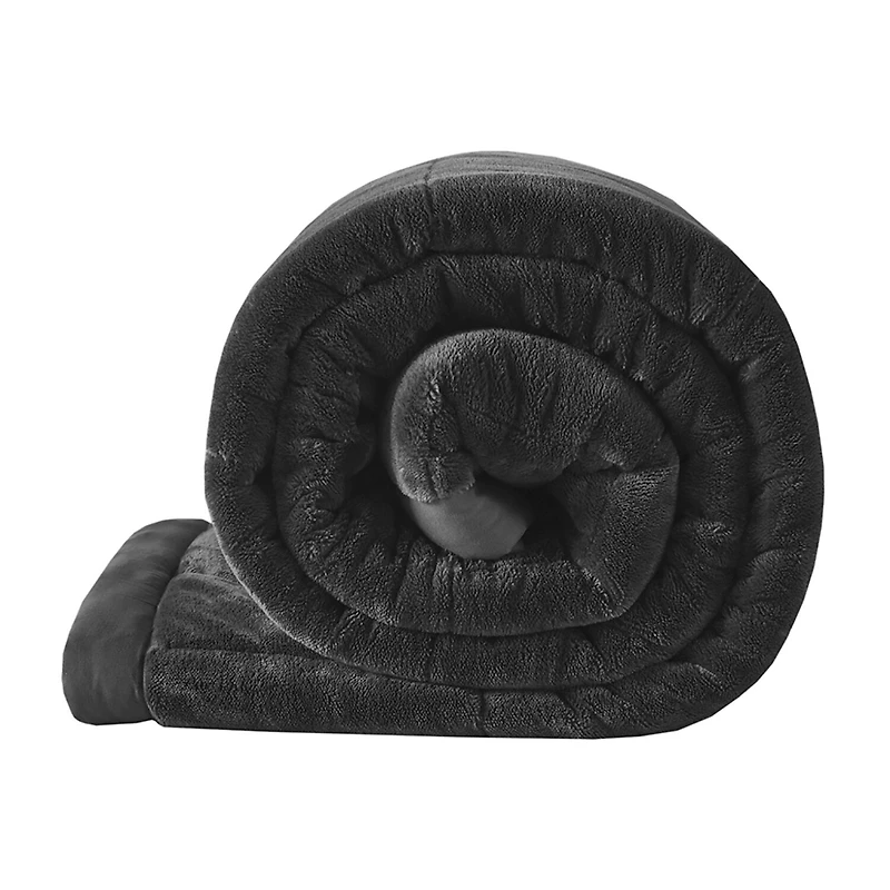 Madison Park Campbell Reversible Plush To Microfiber Temperature Regulating Down Alternative Blanket