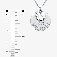 Personalized Basketball 20mm Pendant Necklace