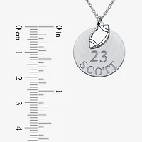 Personalized Football 20mm Pendant Necklace