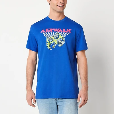 Airwalk Mens Crew Neck Short Sleeve Regular Fit Big and Tall Graphic T-Shirt