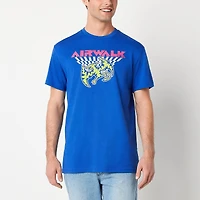 Airwalk Mens Crew Neck Short Sleeve Regular Fit Big and Tall Graphic T-Shirt