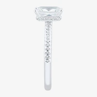 (H-I / Si1-Si2) Womens 1 3/4 CT. T.W. Lab Grown White Diamond 10K Gold Side Stone Engagement Ring