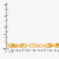 Mens 10K Gold 8 1/2 Inch Hollow Rope Chain Bracelet