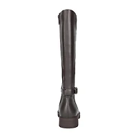 Easy Street Womens Erica Stacked Heel Riding Boots