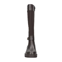 Easy Street Womens Erica Stacked Heel Riding Boots