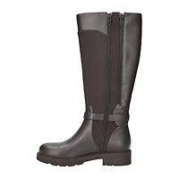 Easy Street Womens Erica Stacked Heel Riding Boots