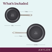 Anolon Accolade Aluminum 2-pc. Frying Pan Set
