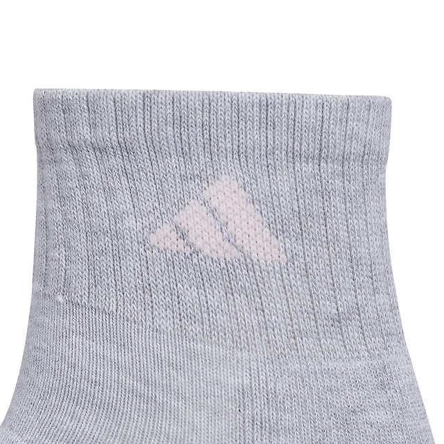 adidas Cushioned Womens Multi-Pack 6 Pair Quarter Ankle Socks