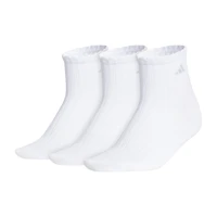 adidas Scallop Edge Womens Multi-Pack 3 Pair Quarter Ankle Socks