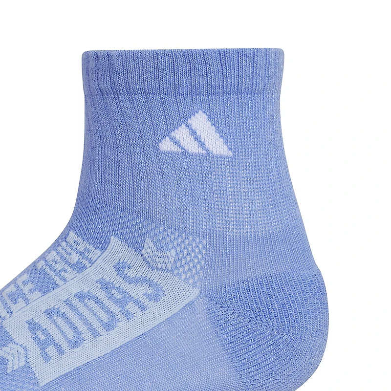 adidas Big Kid Boys 6 Pair Quarter Ankle Socks