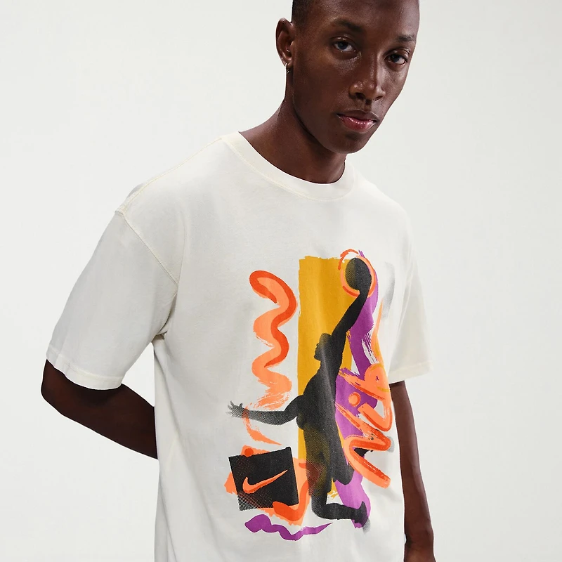Nike Mens Crew Neck Short Sleeve Regular Fit Graphic T-Shirt