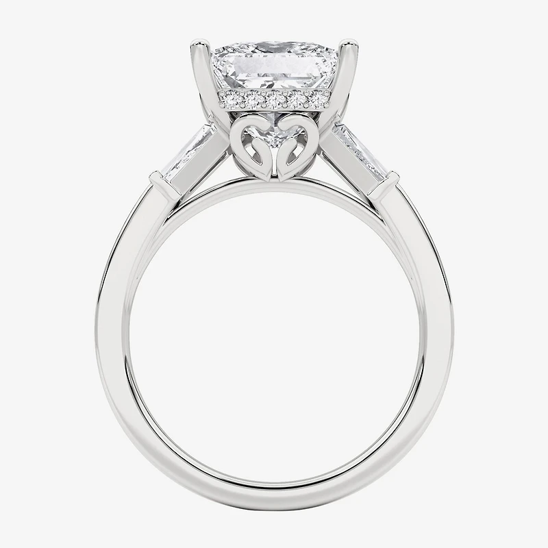 Grown Gorgeous (F, Vs2) Womens 3 3/4 CT. T.W. Lab White Diamond 14K Gold or Platinum Princess-cut Engagement Ring