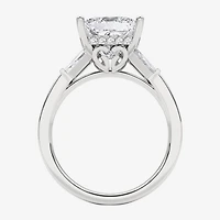 Grown Gorgeous (F, Vs2) Womens 3 3/4 CT. T.W. Lab White Diamond 14K Gold or Platinum Princess-cut Engagement Ring