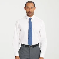 Nick Graham Mens Spread Collar Long Sleeve Shirt + Tie Set