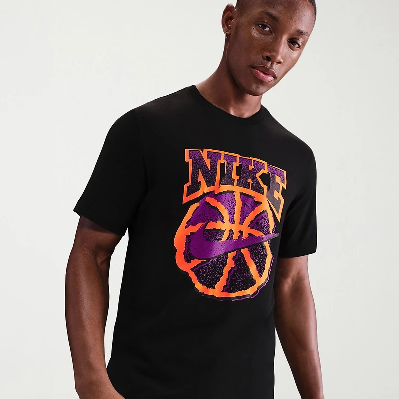 Nike Mens Crew Neck Short Sleeve Regular Fit Graphic T-Shirt