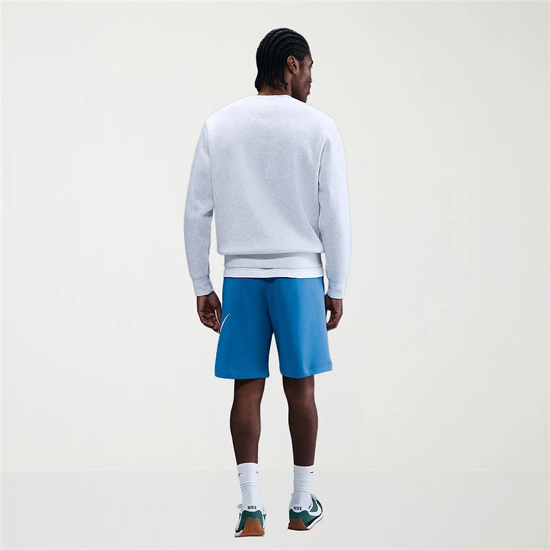 Nike Fleece Mens 11" Mid Rise Workout Shorts