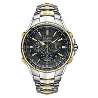 Seiko Mens Chronograph Two Tone Stainless Steel Bracelet Watch Ssg010