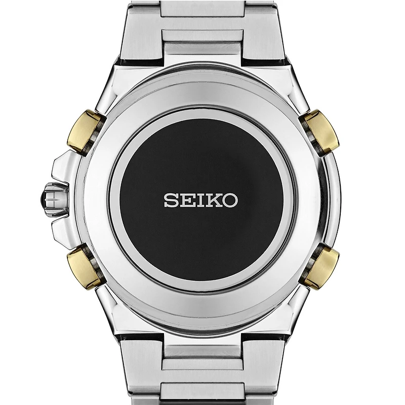 Seiko Mens Chronograph Two Tone Stainless Steel Bracelet Watch Ssg010