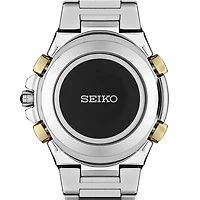 Seiko Mens Chronograph Two Tone Stainless Steel Bracelet Watch Ssg010